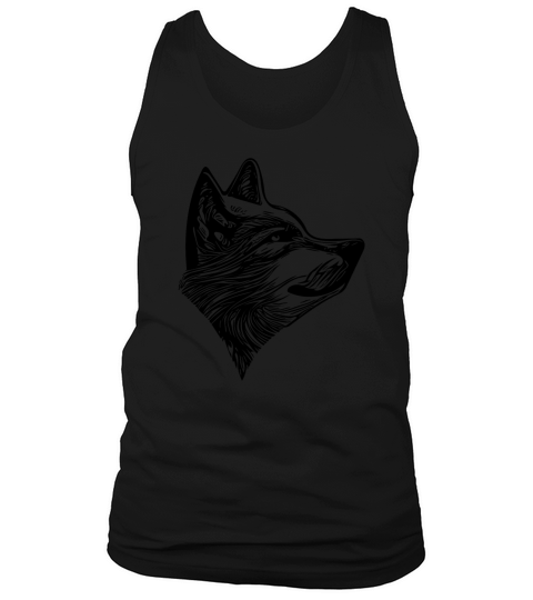 Elegant Vintage Wolf Portrait Tank Top Unisex