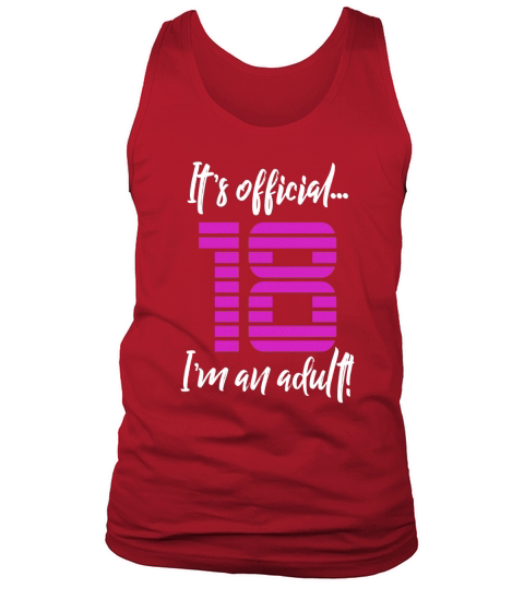 Funny 18th Birthday T-Shirt Gift Idea for Girls or Women Tank Top Unisex