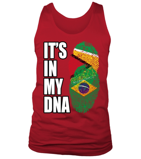 Guyanese And Brazilian Mix Heritage DNA Flag Tank Top Unisex