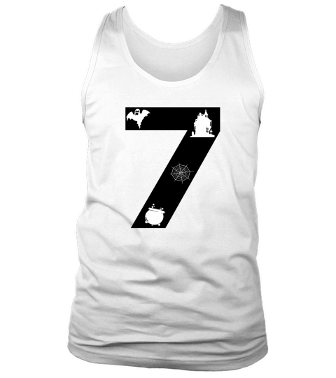 Halloween Alphabets Numbers Clipart 7 Tank Top Unisex