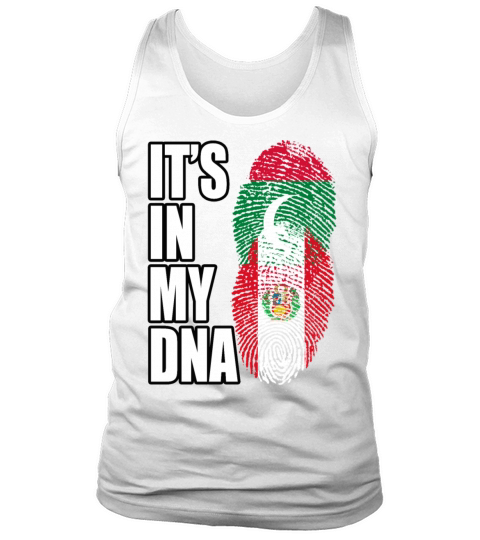 Maldivian And Peruvian Mix Heritage DNA Flag Tank Top Unisex