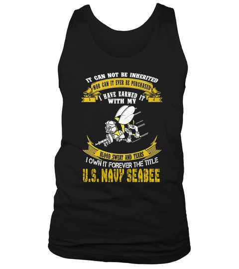 Mens Own forever the title seabee shirt Tank Top Unisex
