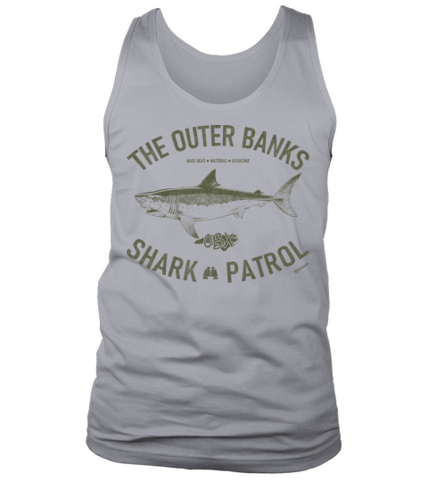 Outer Banks Shark Patrol OBX Vintage Army Green Tank Top Unisex