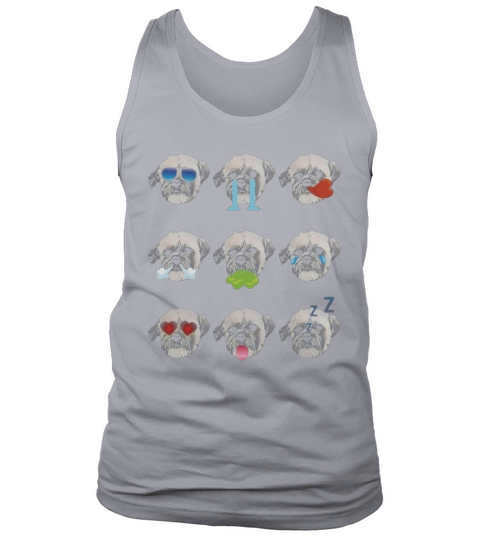 SHICHON Dog Nine Emotions Face Funny T-Shirt Gift Tank Top Unisex