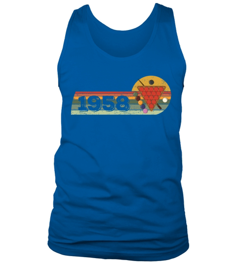 Snooker Snooker-game Vintage born 1958 Birthday Tank Top Unisex