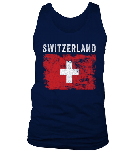Switzerland Flag Distressed - Swiss Flag Tank Top Unisex