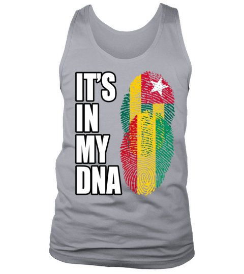 Togolese And Guinean Mix Heritage DNA Flag Tank Top Unisex
