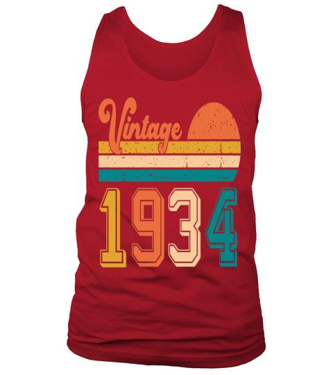 Vintage 1934 birthday gift Tank Top Unisex