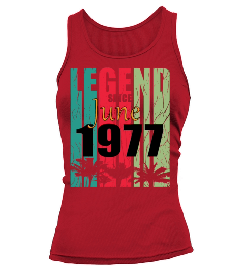 1977 vintage born in June gift Tank top Woman