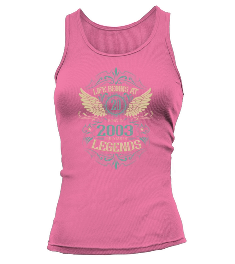 20th Birthday Gifts Vintage 2003 Vintage Tank top Woman