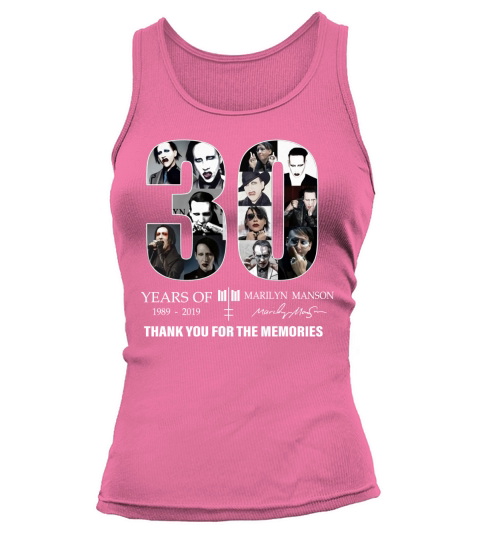 30 Years Of Marilyn Manson 1989-2019 Signature shirt Tank top Woman