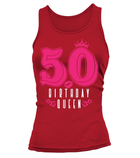 50th Birthday 50 Fifty Fiftieth Age Anniversary Tank top Woman