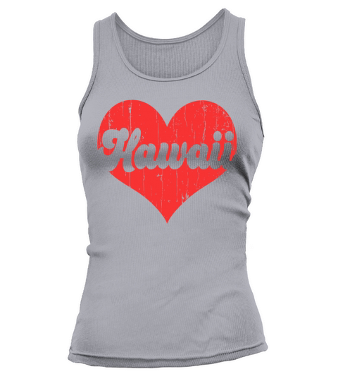 America Citizen US State Flag Heart Love Hawaii Tank top Woman