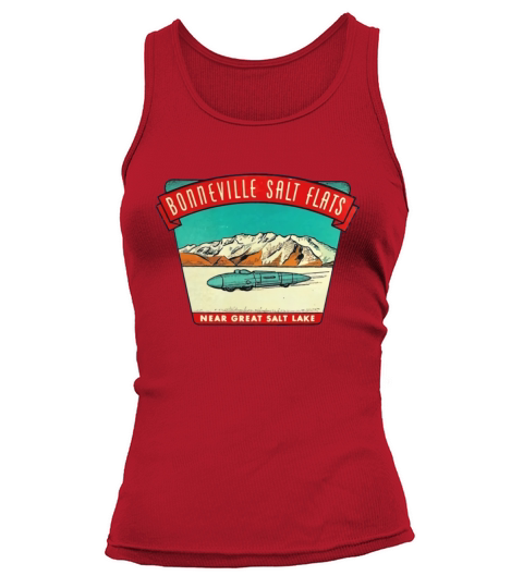 Bonneville Salt Flats Utah Vintage Travel Decal Triblend TShirt CHRISTMAS UGLY SWEATER Tank top Woman