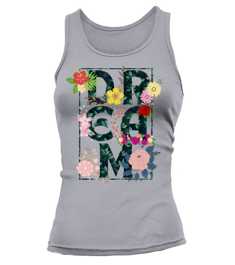 Dream a vintage floral text Tank top Woman