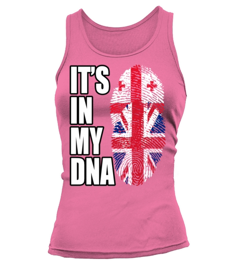Georgian And British Mix Heritage DNA Flag Tank top Woman