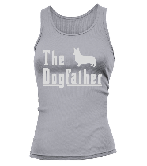 Mens Mens the dogfather - corgi dog shirt fun christmas gift Black Men Tank top Woman