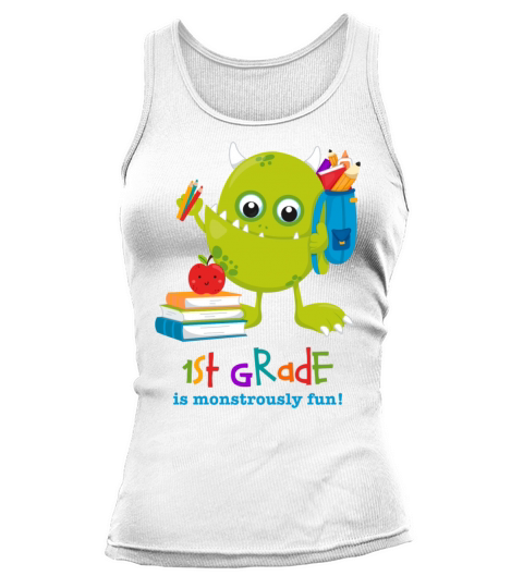 Monster 1st Grade Fun Tank top Woman