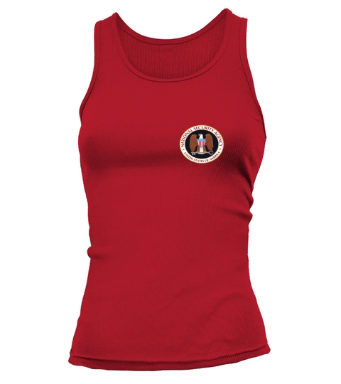 NATIONAL SECURITY AGENCY NSA LOGO DISTRESSED T-SHIRTS Tank top Woman