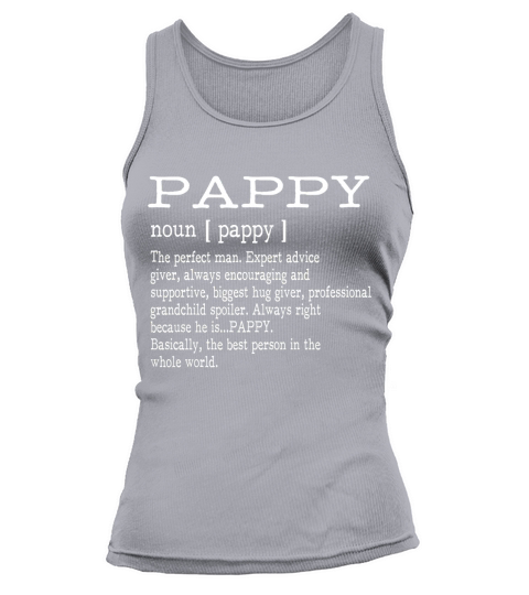 Pappy Definition Grandpa Father Day Gifts Me Tank top Woman