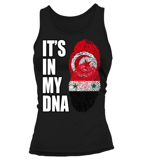 Tunisian And Syrian Mix Heritage DNA Flag Tank top Woman