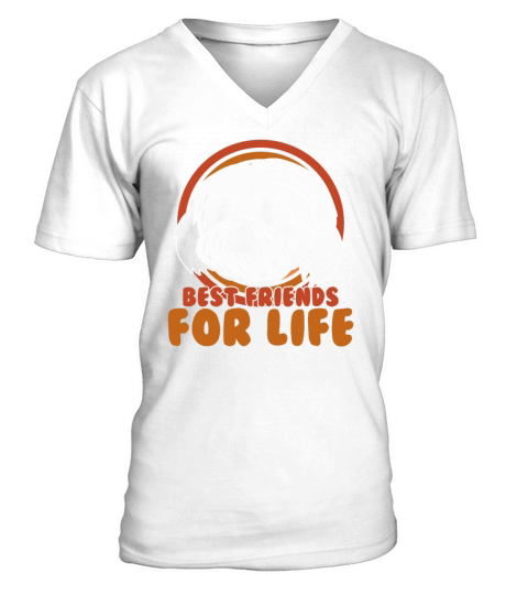 Best Friend For Life Dog Owner V-Neck T-shirt