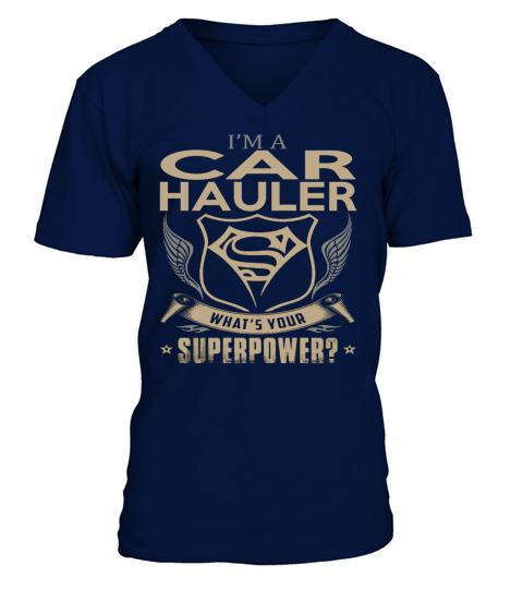 CAR HAULER V-Neck T-shirt