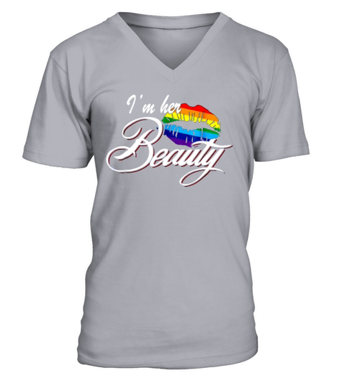 Coupless For Lesbians – IM Her Beauty LGBT shirt V-Neck T-shirt