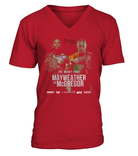Floyd Mayweather VS Conor Mcgregor V-Neck T-shirt