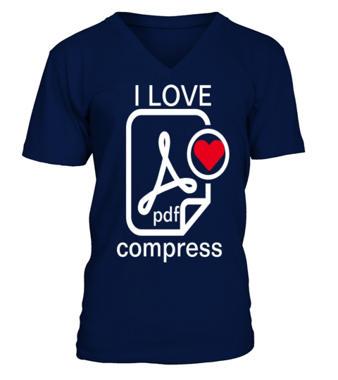 I Love Pdf V-Neck T-shirt