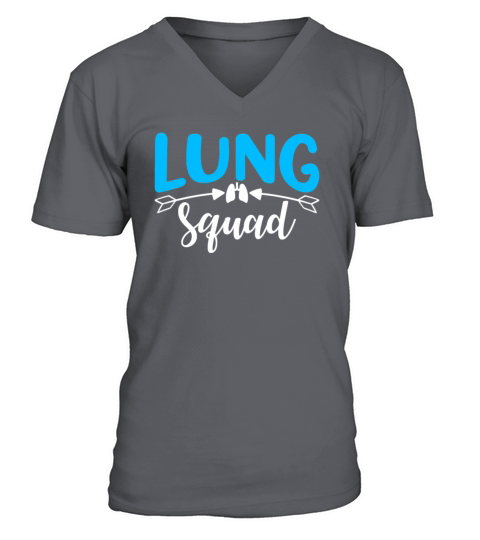 Lung Squad - RT RRT Pulmonologist Respiratory V-Neck T-shirt