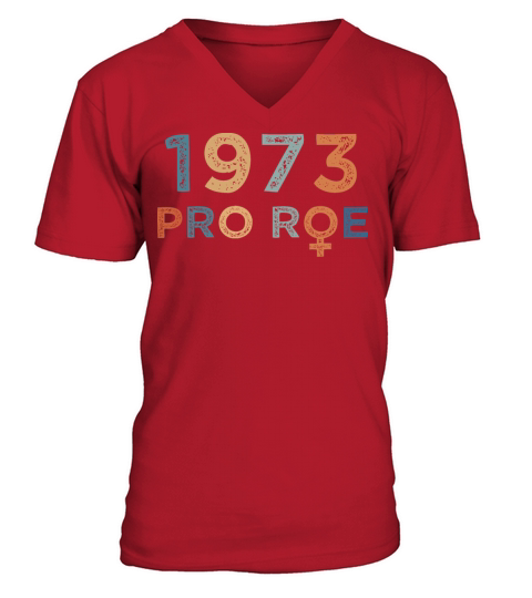 Pro Roe 1973 Vintage Retro V-Neck T-shirt