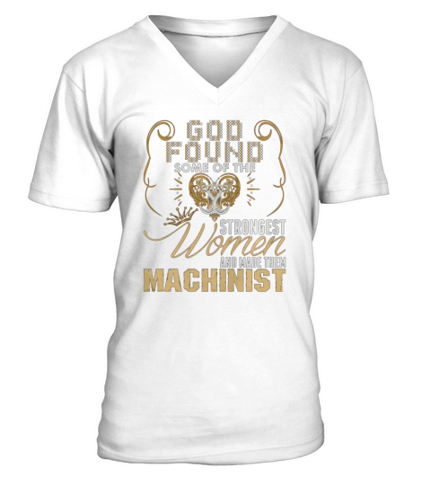 Strongest Women Made Machinist - Women’s Premium T-Shirt V-Neck T-shirt