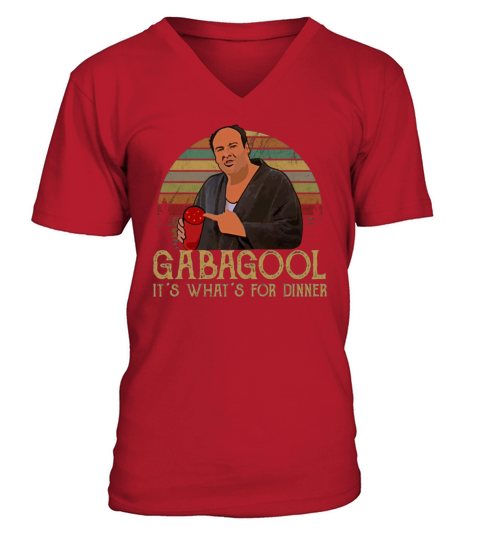 Tony Sopranos Gabagool it’s what’s for dinner vintage V-Neck T-shirt