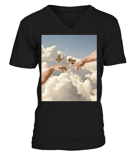 Vintage Cloud Aesthetic Dreamcore Angelcore V-Neck T-shirt