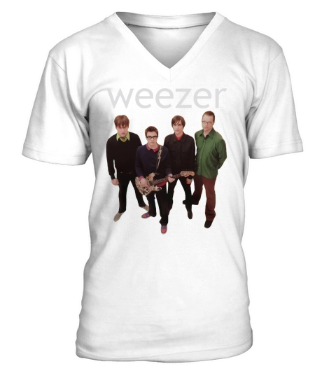 Weezer Green Album Teeshirt V-Neck T-shirt