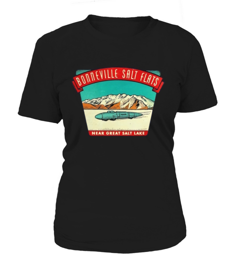 Bonneville Salt Flats Utah Vintage Travel Decal Triblend TShirt CHRISTMAS UGLY SWEATER Women's T-Shirt