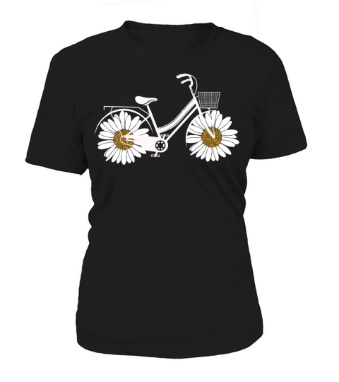 Daisy Bicycle Women Garden Flower Bike Women's T-Shirt