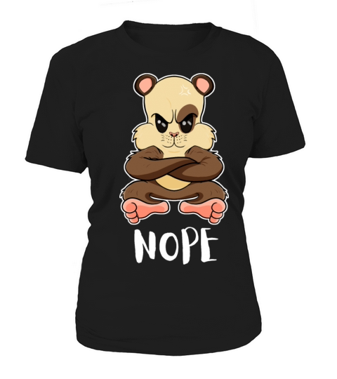 Nope Funny Lazy Guinea Pig Women's T-Shirt