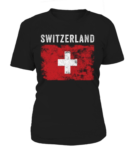 Switzerland Flag Distressed - Swiss Flag Women's T-Shirt