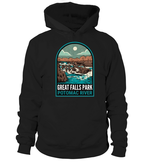 Great Falls Park Virginia Maryland Hoodie Unisex