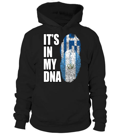 Greek And Guatemalan Mix Heritage DNA Flag Hoodie Unisex