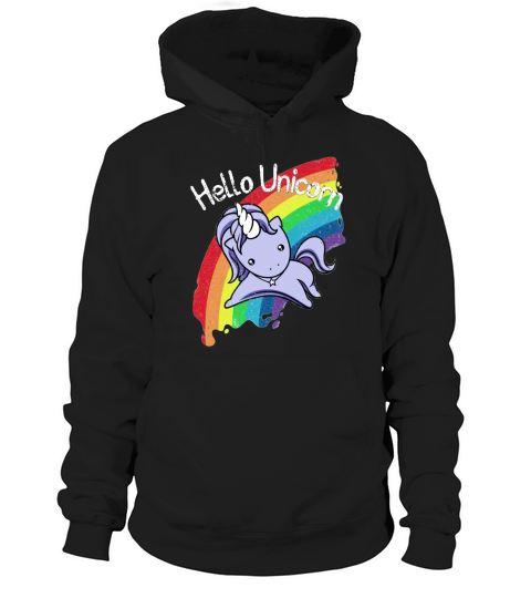 HELLO UNICORN Hoodie Unisex