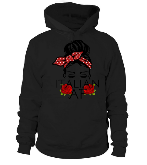 Italian AF Messy Bun Rose Hoodie Unisex