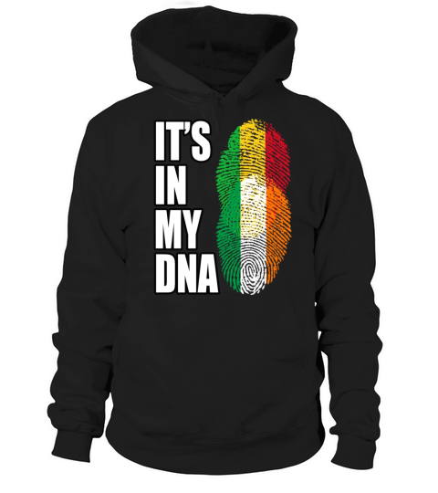 Malian And Irish Mix Heritage DNA Flag Hoodie Unisex