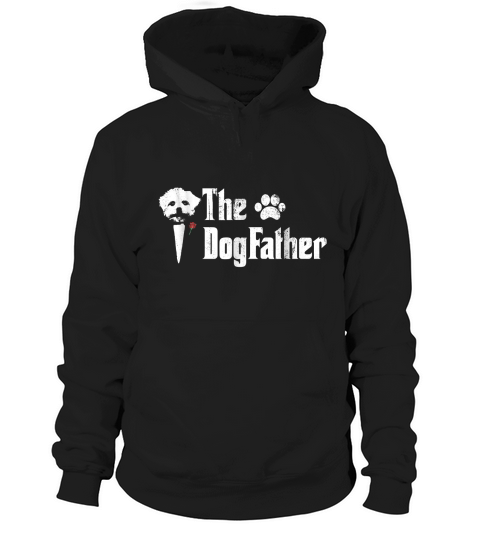 Mens The Dogfather Maltese Dog Dad Tshirt Fathers Day Gift Hoodie Unisex