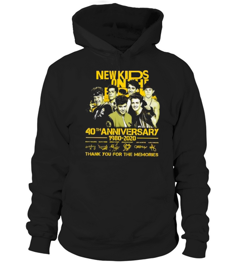 New Kids on the Block 40th anniversary 1980-2020 signatures shirt Hoodie Unisex