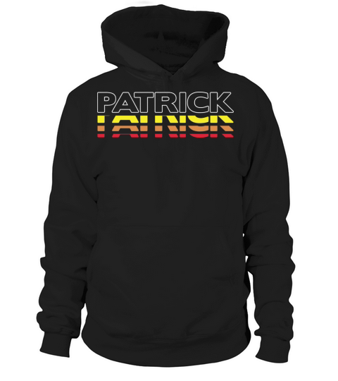 Patrick First Name Funny Vintage Sunset Patrick Hoodie Unisex