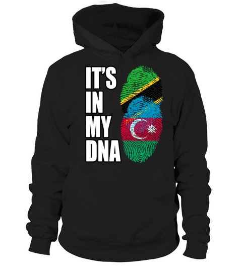 Tanzanian And Azerbaijani Vintage Heritage DNA Fla Hoodie Unisex