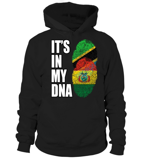 Tanzanian And Bolivian Vintage Heritage DNA Flag Hoodie Unisex